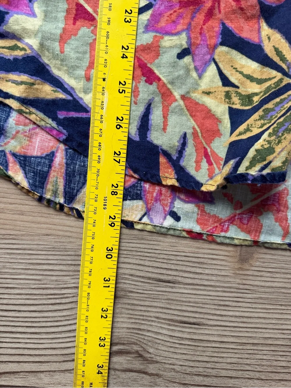 J. Crew 100% Linen Short-Sleeve Tropical Button-Down Shirt Men’s Large Resort